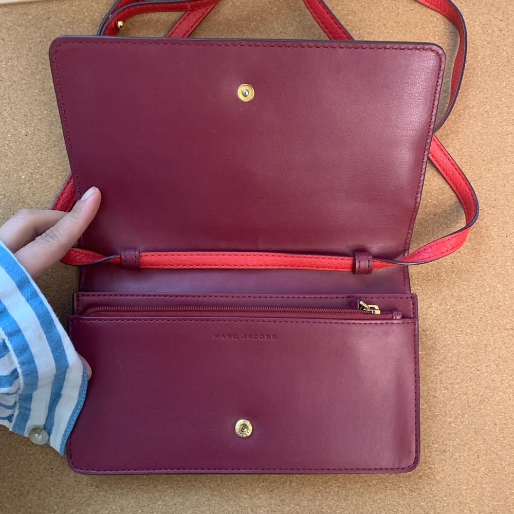 Marc Jacobs red leather wallet bag - Picture 4 of 5